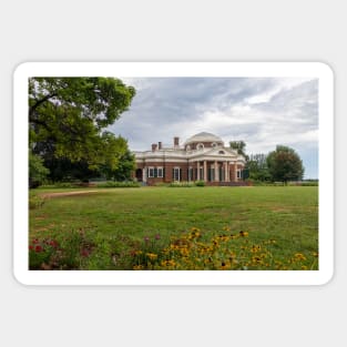 Monticello estate, Jefferson home, Virginia Sticker